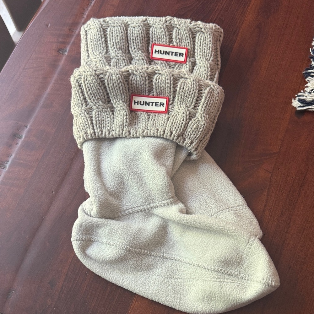 Hunter Cream Boot Socks